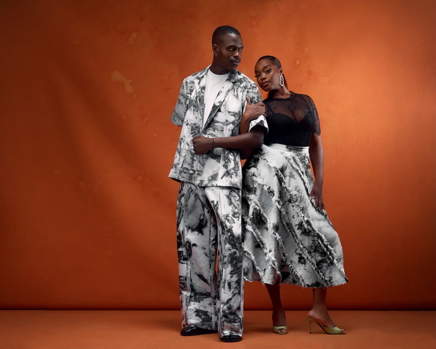 Finished looks from the Cross-Pollination collection